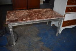 *Rouge Marbel Topped Occasional Table
