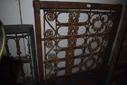 *Wrought Iron Panel in Wood Surround 114x90cm