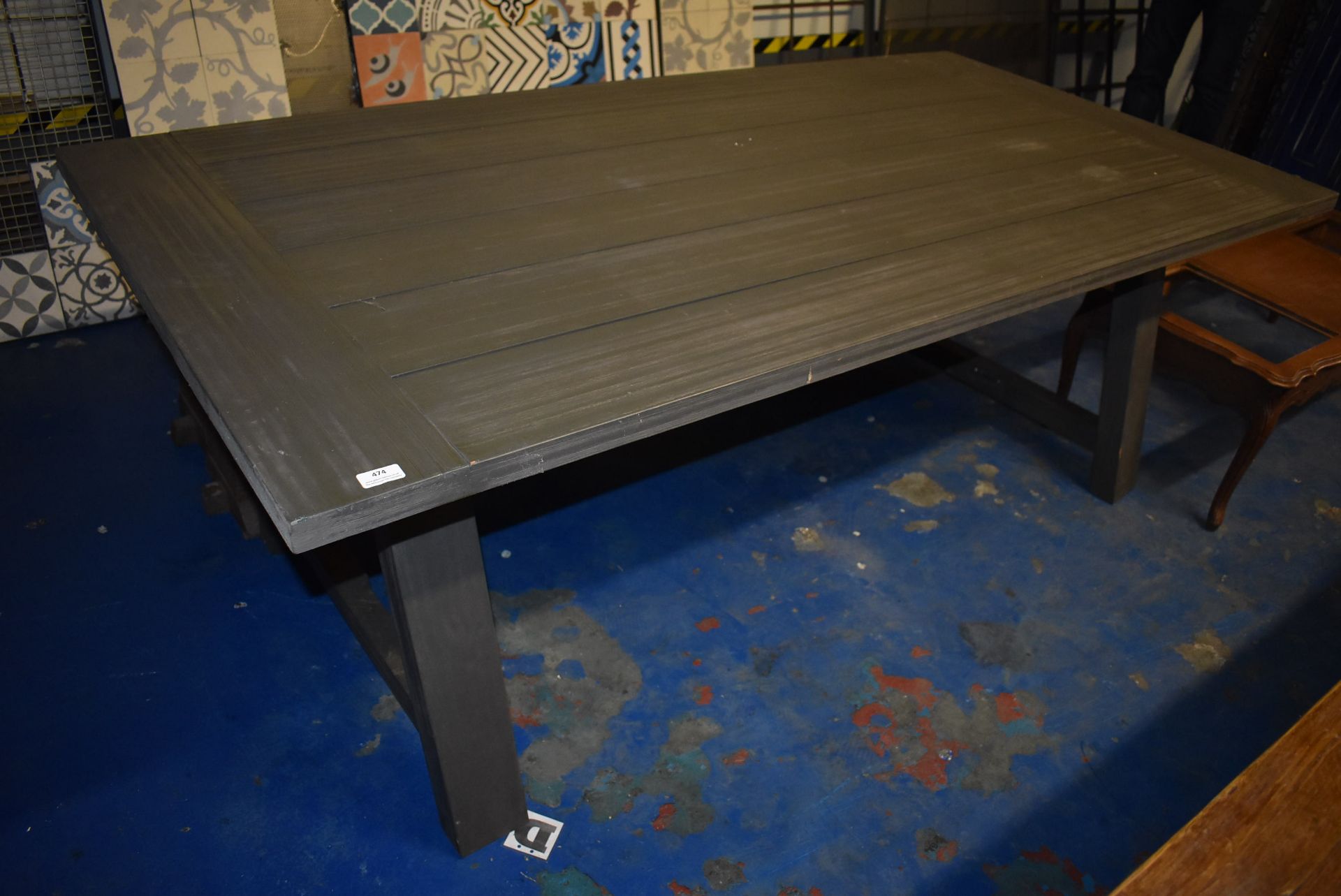 *Painted Refectory Table 100x200cm