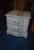 *Simulated Pine Three Drawer Bedside Cabinet