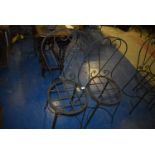 *Pair of Wrought Iron Bistro Chairs