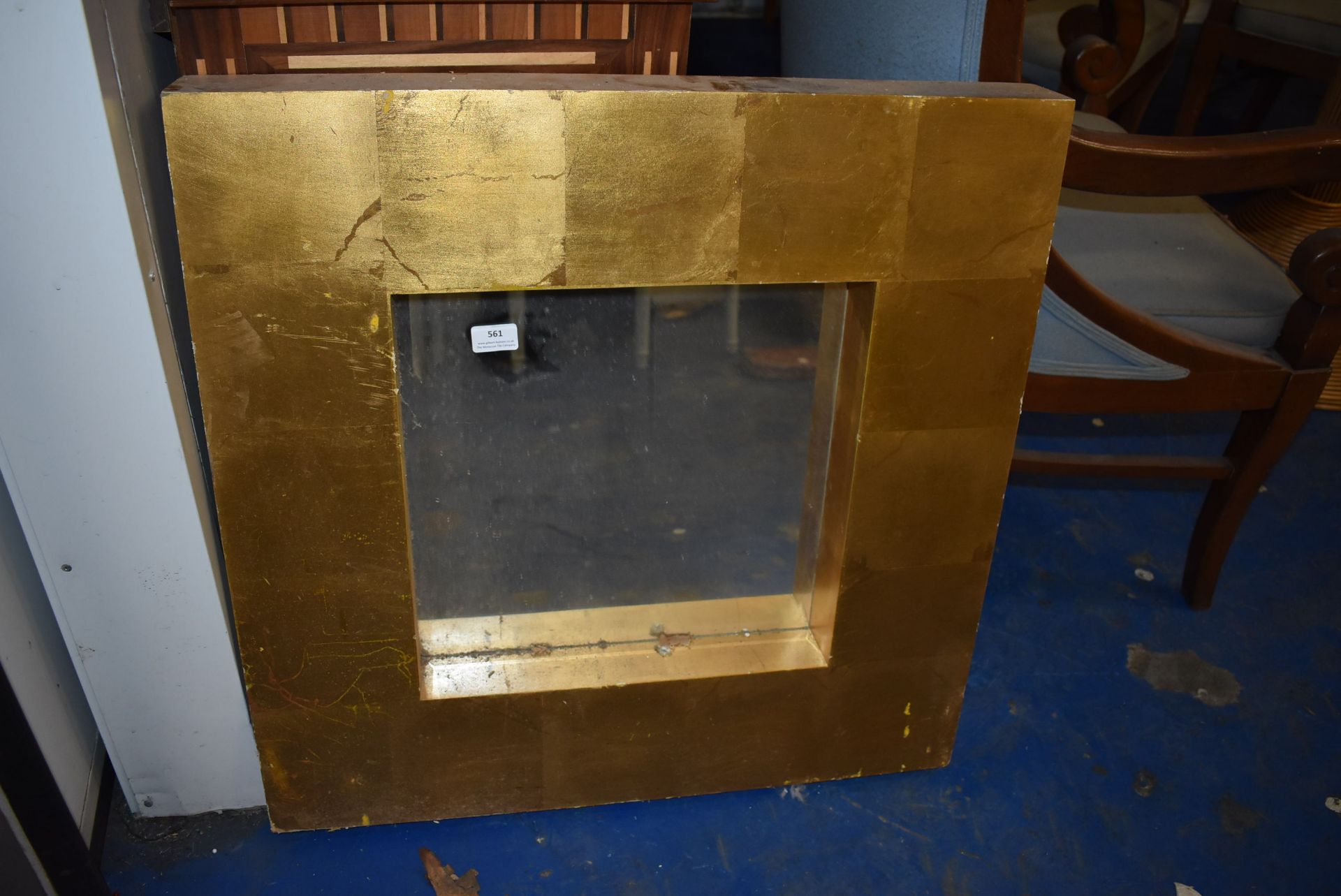 *Heavy Gilt Framed Mirror