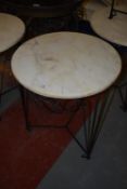 *Granite Topped Circular Occasional Table 20” diameter