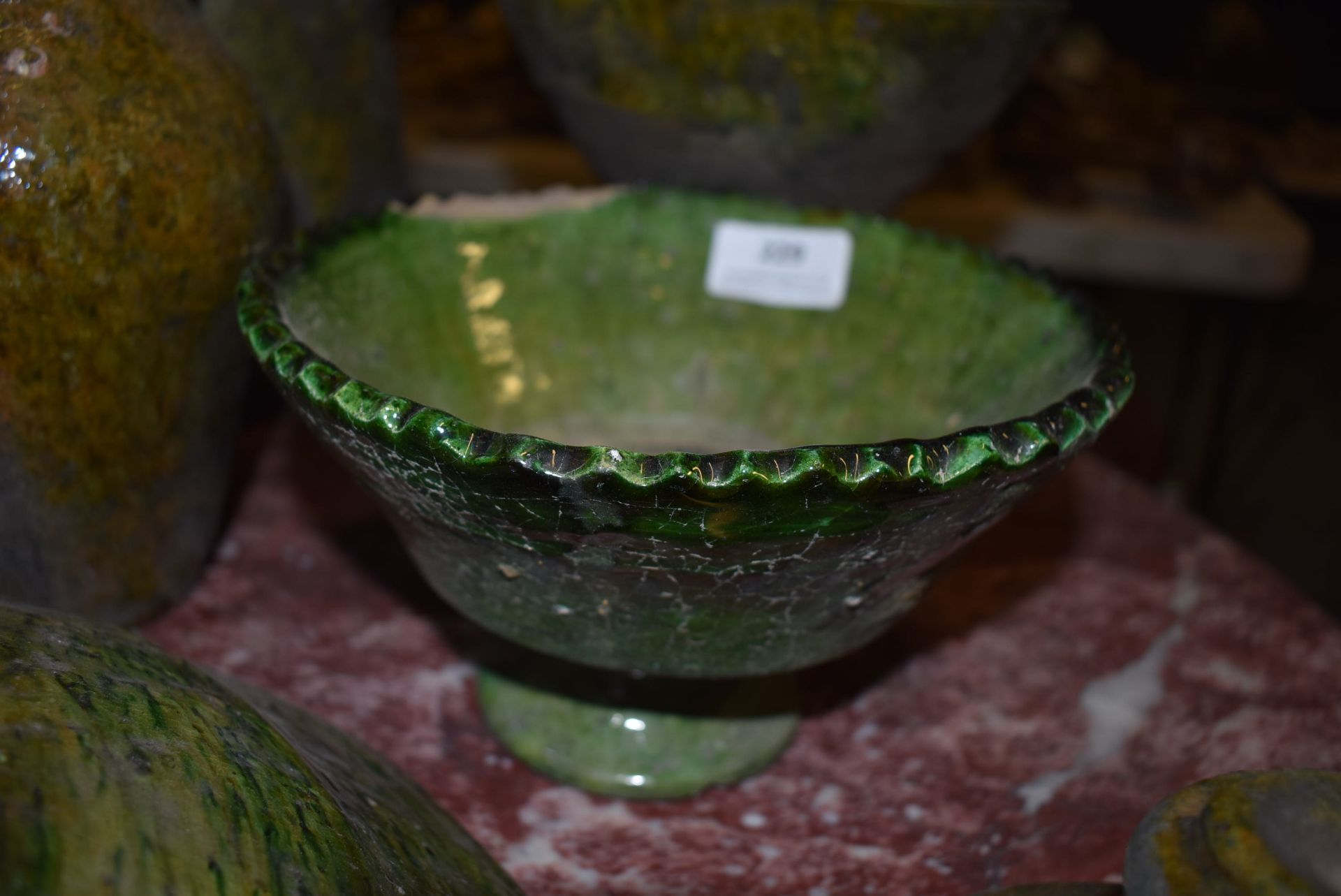 *Glazed Antique Terracotta Moroccan Bowl