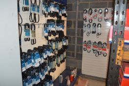 *Contents of Sealey Display Stand to Include Assorted Fan Belts, Oil, CV Clamps, etc. (stand not