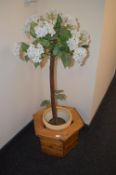 *Artificial Tree in Pot and Pine Effect Hexagon Planter