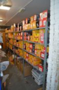 *Four Bays of Dexion Style Shelving 4x 120cm Shelves each bay, and 5x 78x190cm Towers (contents