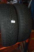 *2x Yokohama 195/65R15 Tyres (barley worn)