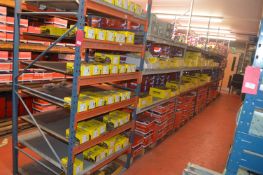 *Racking 90cm deep, 14x 98cm Beams, Five Bays of Racking Towers: 250cm, Beams: 150cm (contents not