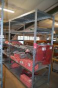 *Four Bays of Galvanised Shelving 70cm deep, 150cm wide Each Bay, 215cm tall (contents not included,