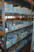 *Contents of a Section of Racking to Include Assorted Blue Print Oil Filters, Air Filters, Cabin