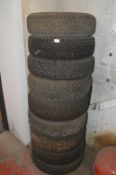 *9x Assorted Tyres (conditions unknown)