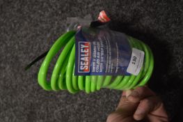 *Sealey 5m Coiled Air Hose with 1/4” PSB Unions