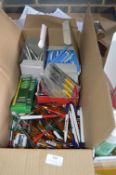 *Box of Merchandising and Other Pens, Pencils, etc.
