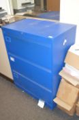 *Silverline Metal Three Drawer Storage Cabinet 19”x31”x40”