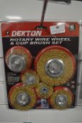 *Dekton 6pc Rotary Wire Wheel & Cup Brush Set
