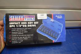 *Sealey AK5601 8pc 1/2” Square Drive Impact Hex Key Set