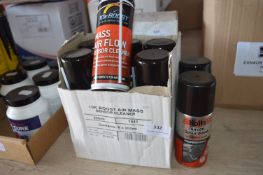 *6x 200ml of Granville Mass Airflow Sensor Cleaner, and 2x 150ml of Aircon Odour Bomb