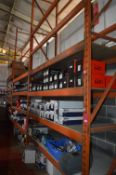 *Three Bays of Pallet Racking Comprising 32x 2.7m Crossbeams, and 4x 5x0.9m Towers (contents not