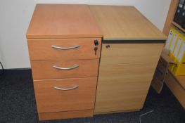 *Two Lightwood Effect Drawer Units and a Lightwood Effect Two Door Cabinet (contents not included)