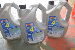 *3x 5L of Granville Dot 4 Brake & Clutch Fluid