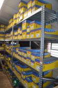 *Two Bays of Galvanised Shelving 70cm deep, 150cm wide Each Bay, 215cm tall (contents not