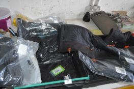 *Quantity of Assorted Work Clothes to Include Port West 36x34 Action Trousers, Two Scruffs 36R