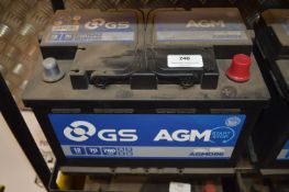 *GS AGM096 70ah 760a 12v Battery