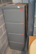 *Grey Four Drawer Foolscap Filing Cabinet