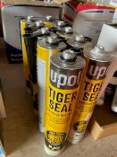 *10x 310ml of Tiger Seal Adhesive Sealant 9x Black, 1x White