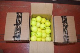 *Three Boxes of ~40 Assorted Yellow Golf Balls