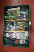 Tray Lot of Fishing Tackle, Assorted Lures, etc.