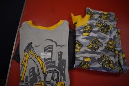2x Kid’s Construction Pyjama Sets Size: 10 years