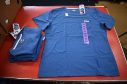 *4x Fila Blue Tops Size: XS