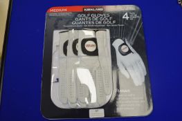 *Kirkland Golf Gloves 4pk Size: M