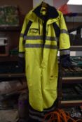 Jobman Hi-Vis Waterproof Coveralls Size: L