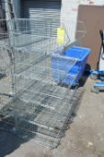 *Galvanised Steel Five Tier Storage Rack ~100x50cm x 136cm high