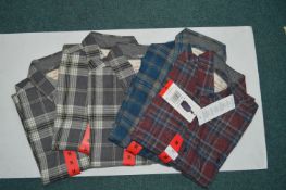 *Five Assorted Weatherproof Vintage Plaid Shirts S