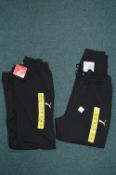 *Two Pairs of Puma Black Joggers Size: S