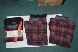 *Three Jachs Men's Flannel Shirts and Base Layer S