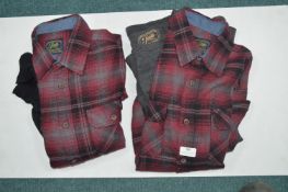 *Two Jachs Men's Flannel Shirts and Base Layer Set