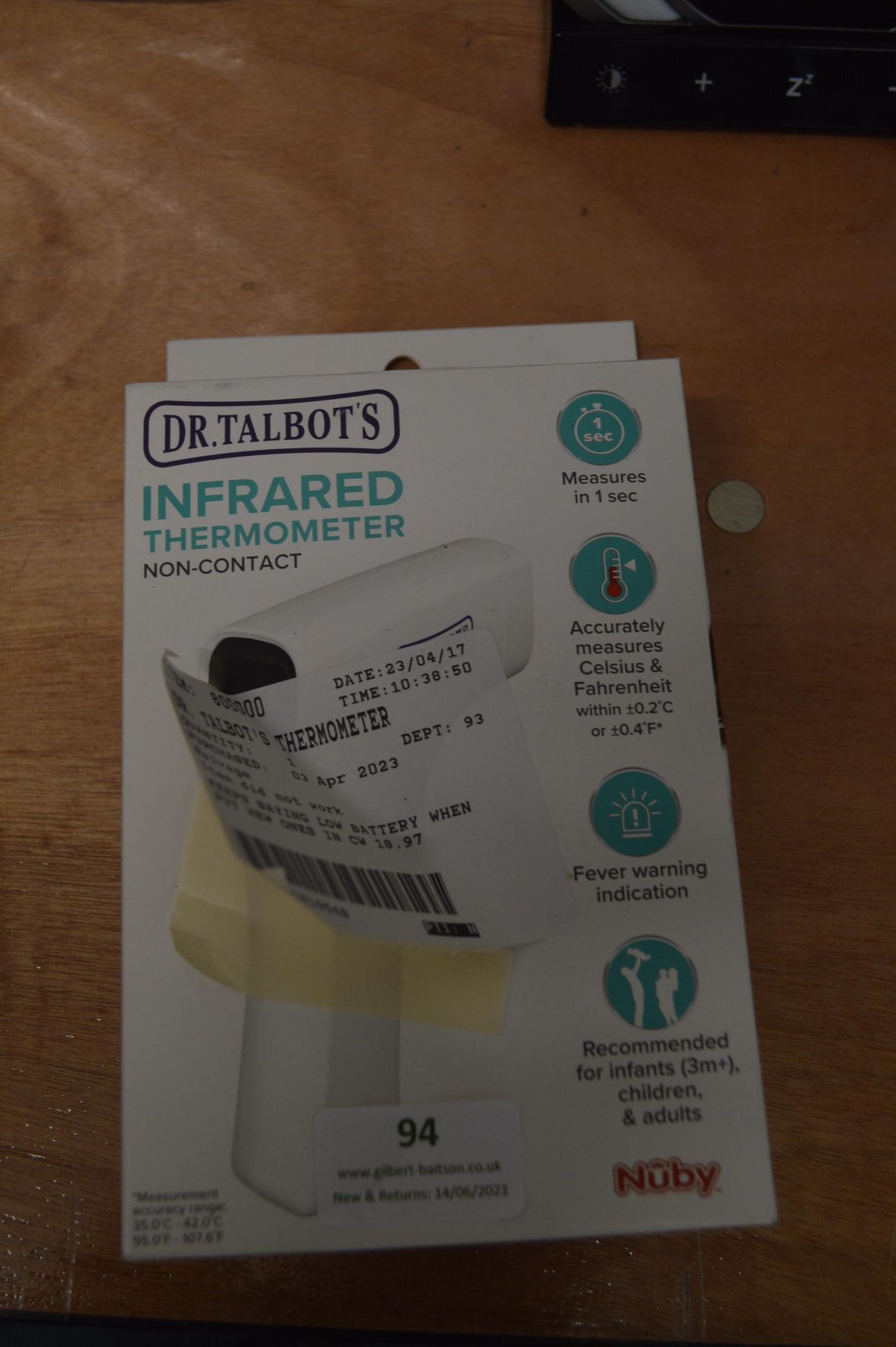 *Dr. Talbot's Infrared Thermometer