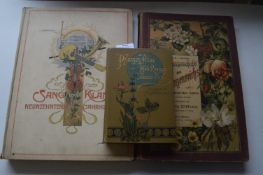 Three Illustrated German Books Including Floral Botanical Studies, etc.