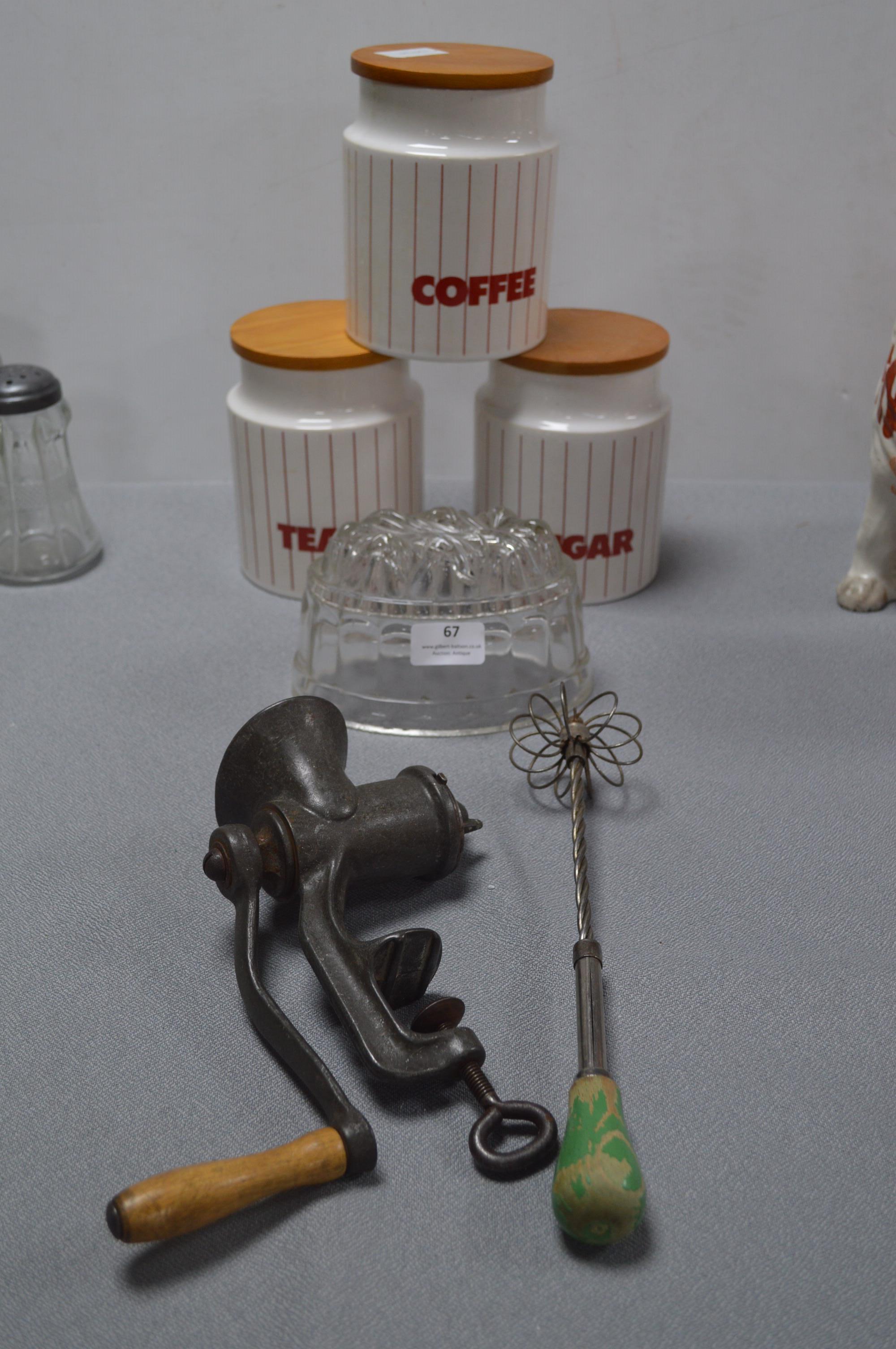 Vintage Kitchenware, Storage Jars, Utensils etc.