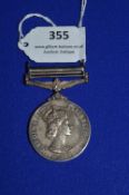 Malaya Service Medal East Yorkshire Regiment