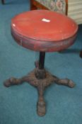 Victorian Cast Iron Pub Stool