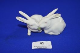 Royal Copenhagen Rabbit Figures