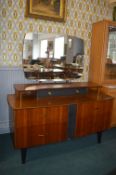 Retro Mirror Backed Dressing Table by Limelight
