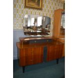 Retro Mirror Backed Dressing Table by Limelight