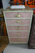 Period Painted Pine Five Drawer Chest